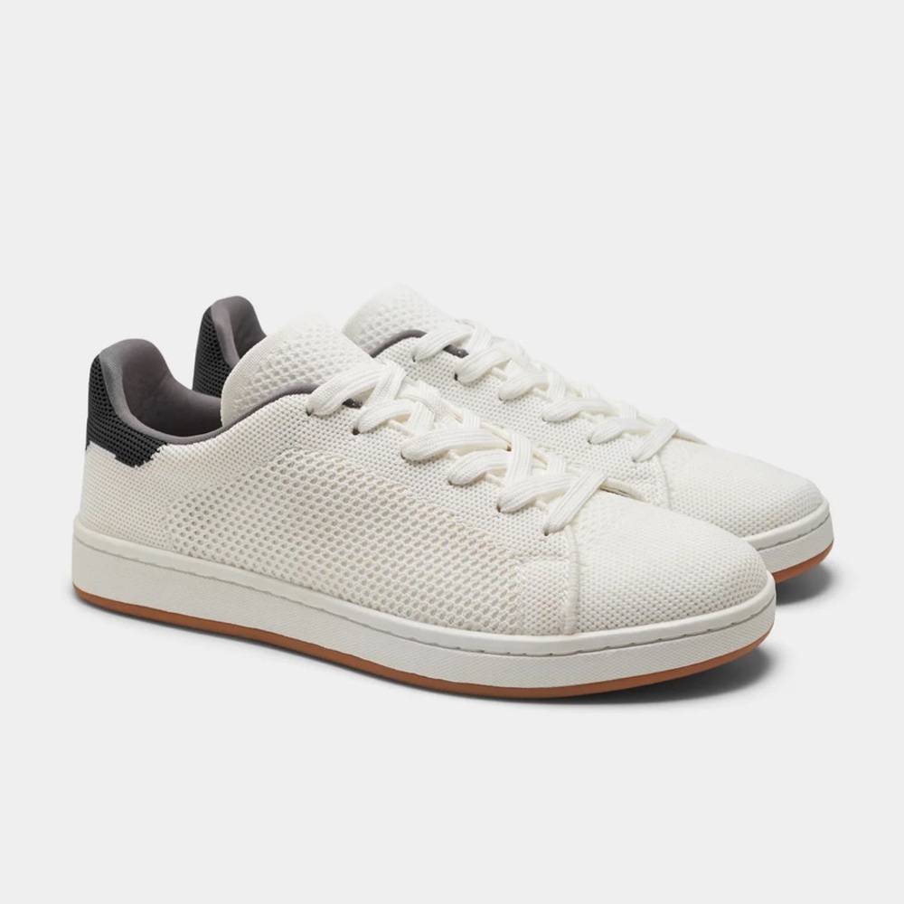 White and Black Washable Women’s Sneakers - SUAVS